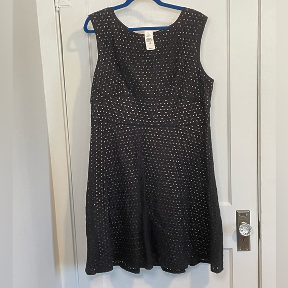 Sleeveless Sheath LOFT Dress Size 16 - Picture 3 of 3